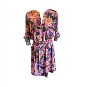 Connection concepts floral printed dress